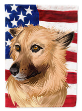 Load image into Gallery viewer, Garafian Shepherd Dog American Flag Garden Flag - Outdoor Decorative Yard Flag CK6531GF