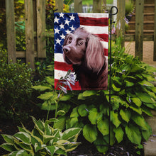 Load image into Gallery viewer, German Longhaired Pointer American Flag Garden Flag - Outdoor Decorative Yard Flag CK6533GF