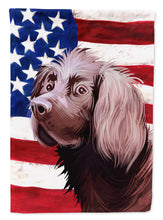 Load image into Gallery viewer, German Longhaired Pointer American Flag Garden Flag - Outdoor Decorative Yard Flag CK6533GF