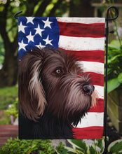 Load image into Gallery viewer, German Roughhaired Pointer American Flag Garden Flag - Outdoor Decorative Yard Flag CK6535GF