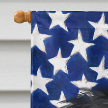 Load image into Gallery viewer, German Wirehaired Pointer American Flag Flag Canvas House Size CK6539CHF