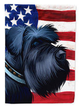 Load image into Gallery viewer, Giant Schnauzer Dog American Flag Flag Canvas House Size CK6540CHF