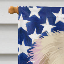 Load image into Gallery viewer, Golden Retriever Dog American Flag Flag Canvas House Size CK6542CHF