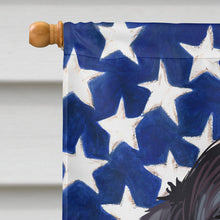 Load image into Gallery viewer, Gordon Setter Dog American Flag Flag Canvas House Size CK6543CHF