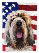 Load image into Gallery viewer, Grand Griffon Vendeen Dog American Flag Garden Flag - Outdoor Decorative Yard Flag CK6545GF
