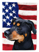 Load image into Gallery viewer, Greek Harehound Dog American Flag Flag Canvas House Size CK6549CHF