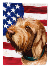 Load image into Gallery viewer, Griffon Fauve de Bretagne American Flag Flag Canvas House Size CK6553CHF