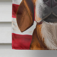 Load image into Gallery viewer, Hamiltonstovare Dog American Flag Flag Canvas House Size CK6556CHF