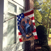 Load image into Gallery viewer, Hanover Hound Dog American Flag Flag Canvas House Size CK6557CHF
