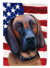 Load image into Gallery viewer, Hanover Hound Dog American Flag Flag Canvas House Size CK6557CHF