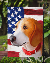Load image into Gallery viewer, Harrier Dog American Flag Garden Flag - Outdoor Decorative Yard Flag CK6558GF