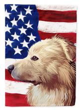 Load image into Gallery viewer, Himalayan Sheepdog Dog American Flag Garden Flag - Outdoor Decorative Yard Flag CK6559GF