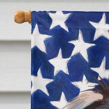 Load image into Gallery viewer, Huntaway Dog American Flag Flag Canvas House Size CK6562CHF