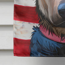 Load image into Gallery viewer, Huntaway Dog American Flag Flag Canvas House Size CK6562CHF