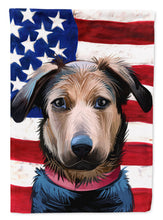 Load image into Gallery viewer, Huntaway Dog American Flag Garden Flag - Outdoor Decorative Yard Flag CK6562GF