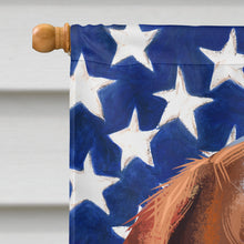 Load image into Gallery viewer, Hunting Dog American Flag Flag Canvas House Size CK6563CHF