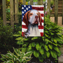 Load image into Gallery viewer, Hunting Dog American Flag Garden Flag - Outdoor Decorative Yard Flag CK6563GF