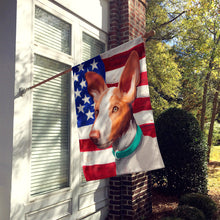 Load image into Gallery viewer, Ibizan Hound Dog American Flag Flag Canvas House Size CK6565CHF