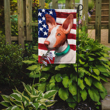 Load image into Gallery viewer, Ibizan Hound Dog American Flag Garden Flag - Outdoor Decorative Yard Flag CK6565GF