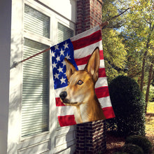Load image into Gallery viewer, Indian pariah dog American Flag Flag Canvas House Size CK6567CHF