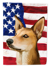 Load image into Gallery viewer, Indian pariah dog American Flag Flag Canvas House Size CK6567CHF