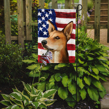 Load image into Gallery viewer, Indian pariah dog American Flag Garden Flag - Outdoor Decorative Yard Flag CK6567GF