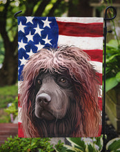 Load image into Gallery viewer, Irish Water Spaniel American Flag Garden Flag - Outdoor Decorative Yard Flag CK6572GF