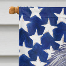 Load image into Gallery viewer, Irish Wolfhound American Flag Flag Canvas House Size CK6573CHF