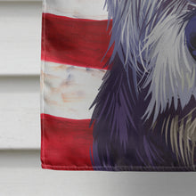 Load image into Gallery viewer, Irish Wolfhound American Flag Flag Canvas House Size CK6573CHF