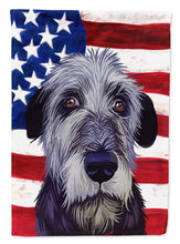 Load image into Gallery viewer, Irish Wolfhound American Flag Flag Canvas House Size CK6573CHF