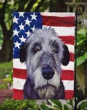 Load image into Gallery viewer, Irish Wolfhound American Flag Garden Flag - Outdoor Decorative Yard Flag CK6573GF