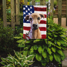 Load image into Gallery viewer, Italian Greyhound American Flag Garden Flag - Outdoor Decorative Yard Flag CK6576GF