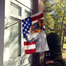 Load image into Gallery viewer, Jack Russell Terrier American Flag Flag Canvas House Size CK6577CHF