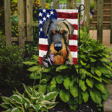 Load image into Gallery viewer, Jagdterrier American Flag Garden Flag - Outdoor Decorative Yard Flag CK6578GF