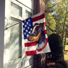 Load image into Gallery viewer, Japanese Terrier American Flag Flag Canvas House Size CK6582CHF
