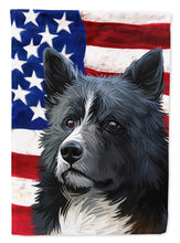 Load image into Gallery viewer, Karelian Bear Dog American Flag Flag Canvas House Size CK6586CHF