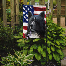 Load image into Gallery viewer, Karelian Bear Dog American Flag Garden Flag - Outdoor Decorative Yard Flag CK6586GF