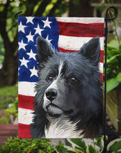 Load image into Gallery viewer, Karelian Bear Dog American Flag Garden Flag - Outdoor Decorative Yard Flag CK6586GF