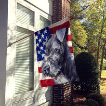 Load image into Gallery viewer, Kerry Blue Terrier American Flag Flag Canvas House Size CK6590CHF
