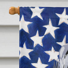 Load image into Gallery viewer, Kerry Blue Terrier American Flag Flag Canvas House Size CK6590CHF