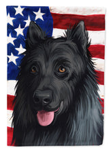 Load image into Gallery viewer, King Shepherd American Flag Flag Canvas House Size CK6592CHF