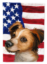 Load image into Gallery viewer, Kromfohrlander American Flag Flag Canvas House Size CK6597CHF