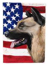 Load image into Gallery viewer, Kunming Wolfdog American Flag Garden Flag - Outdoor Decorative Yard Flag CK6598GF