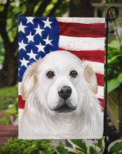 Load image into Gallery viewer, Kuvasz American Flag Garden Flag - Outdoor Decorative Yard Flag CK6599GF