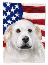 Load image into Gallery viewer, Kuvasz American Flag Garden Flag - Outdoor Decorative Yard Flag CK6599GF