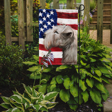 Load image into Gallery viewer, Lakeland Terrier American Flag Garden Flag - Outdoor Decorative Yard Flag CK6602GF