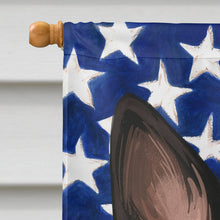 Load image into Gallery viewer, Lancashire Heeler American Flag Flag Canvas House Size CK6603CHF