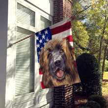 Load image into Gallery viewer, Leonberger American Flag Flag Canvas House Size CK6606CHF