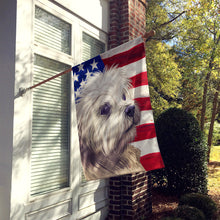 Load image into Gallery viewer, Lowchen American Flag Flag Canvas House Size CK6608CHF