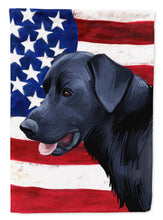 Load image into Gallery viewer, Majorca Shepherd Dog American Flag Flag Canvas House Size CK6611CHF